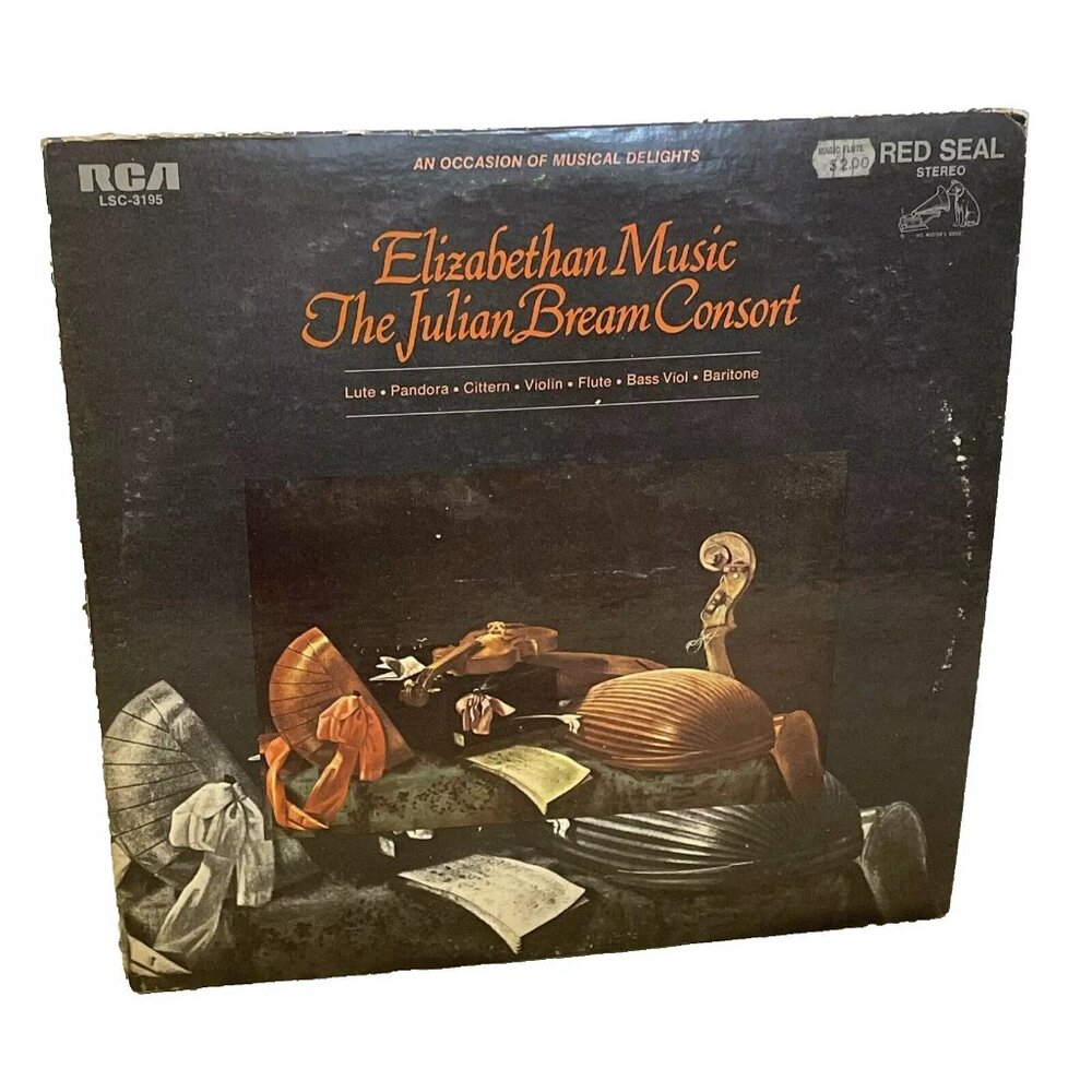 The Julian Bream Consort Elizabethan Music (Vinyl, 1963) RCA Red Seal LSC-3195